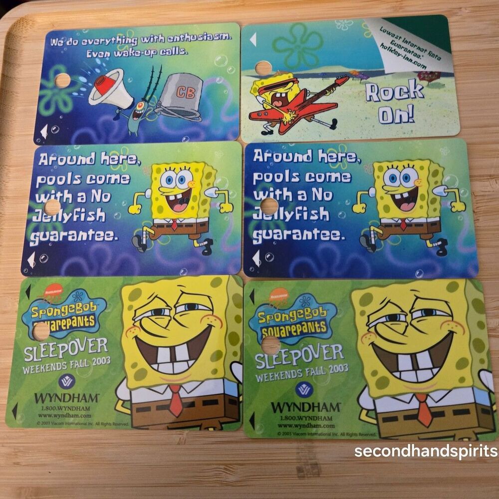 SPONGEBOB SQUAREPANTS Movie Room Card Key Wyndham Holiday Inn.